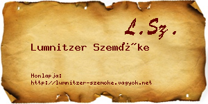 Lumnitzer Szemőke névjegykártya
